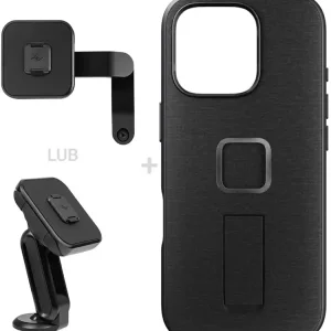 Zestaw na motocykl: etui Peak Design Mobile Everyday Loop do smartfona iPhone 16 Pro + mocowanie motocyklowe Nowy