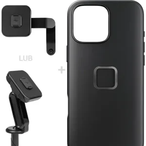 Zestaw na motocykl: etui Peak Design Mobile Everyday Clarino do smartfona iPhone 16 Pro Max + mocowanie motocyklowe Nowy