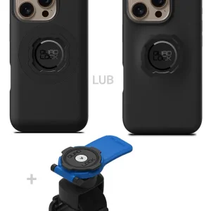 Darmowy zwrot Zestaw: etui na telefon iPhone 16 Pro + uchwyt Quad Lock montowany za pomocą paska z szybkozłączką
