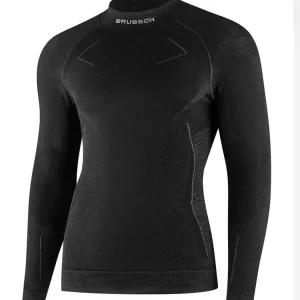 Bluza termoaktywna z długim rękawem Brubeck Extreme Merino czarna Rabat