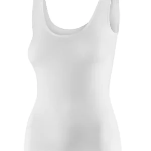 Hit sprzedaży Koszulka damska bez rękawów Brubeck Comfort Merino biała