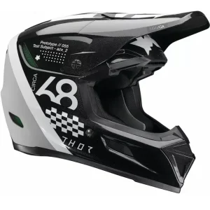 Taniej Kask enduro Thor Reflex Sport Riot czarno-biały