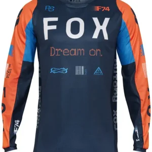 Bluza enduro Fox 180 Race Spec Midnight niebiesko-pomarańczowa Szybka dostawa