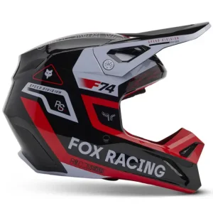 Kask enduro dziecięcy Fox V1 Race Spec czarno-czerwono-biały Najlepsza cena