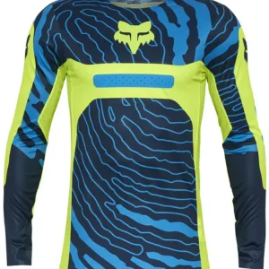 Bluza enduro Fox Flexair Impression niebiesko-fluo Rabat