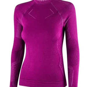 Bluza termoaktywna damska Brubeck Extreme Merino fioletowa Najlepsza cena