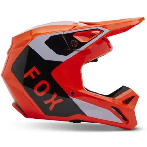 Kask enduro Fox V1 Lean pomarańczowo-czarno-biały Rabat
