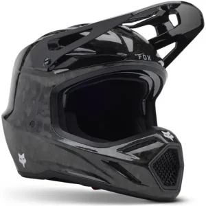 Kask enduro Fox V3 RS Carbon Solid czarny Do wyczerpania zapasów