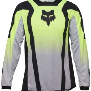 Szybka dostawa Bluza enduro dziecięca Fox 180 Lean szaro-fluo
