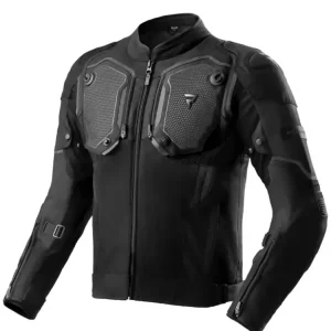 Kurtka motocyklowa tekstylna Rebelhorn Borg II czarna Darmowy zwrot