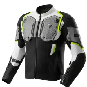 Kurtka motocyklowa tekstylna Rebelhorn Borg II czarno-szaro-żółta Nowy