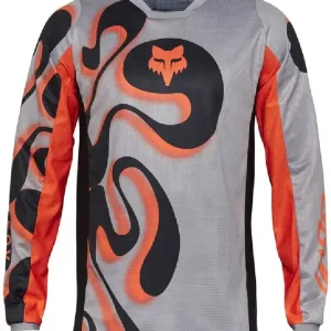 Łatwy zwrot Bluza enduro Fox 180 Emotion czarno-szaro-czerwona