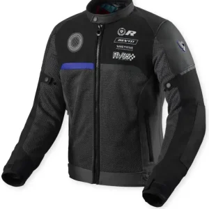 Kurtka motocyklowa tekstylna REV’IT! Swiftblade czarno-niebieska Najlepsza cena