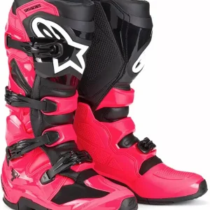 Buty enduro Alpinestars MX Tech 7 czarno-różowe Do wyczerpania zapasów