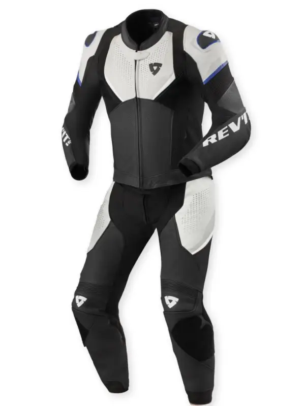 Wyprzedaż Kombinezon motocyklowy dwuczęściowy REV’IT! Beta 2 czarno-jasnoszary