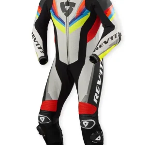 Oferta limitowana Kombinezon motocyklowy jednoczęściowy REV’IT! Quantum 3 szaro-fluo
