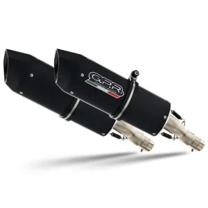 Łatwy zwrot Tłumik motocyklowy G.P.R Furore Nero Aprilia ETV Caponord 1000 Rally (01-07) aluminiowy, z homologacją