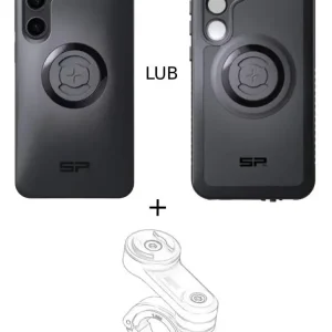 Bezpieczne zakupy Zestaw na motocykl: etui na telefon Samsung Galaxy S24+ + mocowanie SP Connect