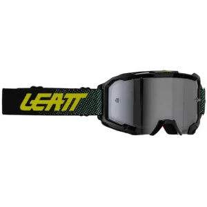 Gogle motocyklowe z lustrzaną srebrną szybą Leatt Velocity 4.5 Iriz 50 czarno-zielone Bestseller