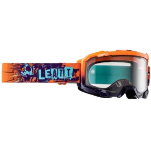 Hit cenowy Gogle motocyklowe z przezroczystą szybą Leatt Velocity 4.5 pomarańczowo-niebieskie
