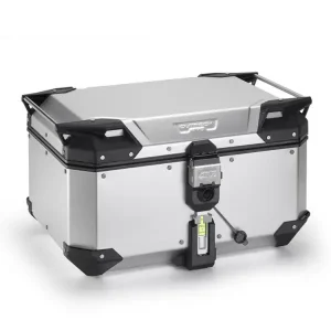 Dostępne od ręki Kufer centralny GIVI Monokey Trekker Outback EVO SMART 58 aluminiowy, anodowany [z wkładką SLR; pojemność: 58l]