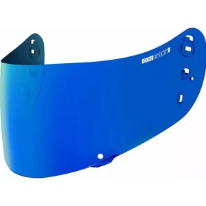 Wysoka jakość Szybka Optics Tracshield do kasku Icon Airframe Pro, Airform, Airmada lustrzana niebieska