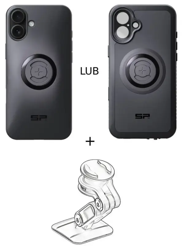 Do wyczerpania zapasów Zestaw do samochodu: etui na telefon iPhone 16 Plus + mocowanie SP Connect