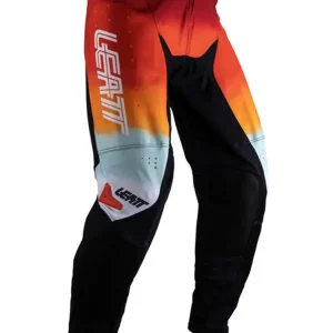 Premium Spodnie cross Leatt Moto 4.5 Glamis czarno-biało-pomarańczowe