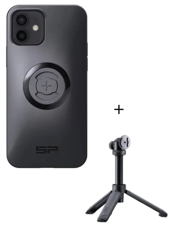 Dostępne od ręki Zestaw: etui na telefon iPhone 12/12 Pro + statyw/selfie stick SPC+ SP Connect