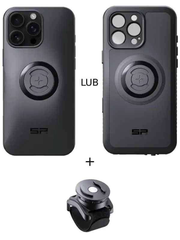 Bezpieczna płatność Zestaw: etui na telefon iPhone 16 Pro Max + uchwyt na rzep SPC+ SP Connect