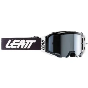 Gogle motocyklowe Leatt 5.5 Iriz Graphite z lustrzaną szarą szybą czarno-białe Nie przegap