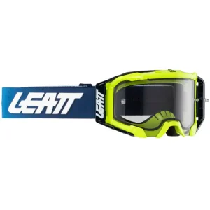 Bezpieczna płatność Gogle motocyklowe Leatt Velocity 5.5 z lekko przyciemnianą szybą niebieskie-fluo