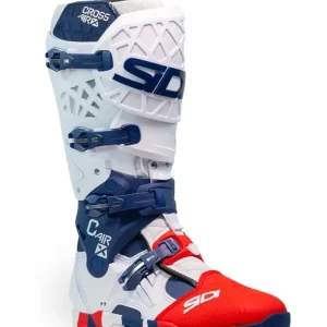Buty enduro Sidi Crossair X biało-niebiesko-czerwone Cena promocyjna