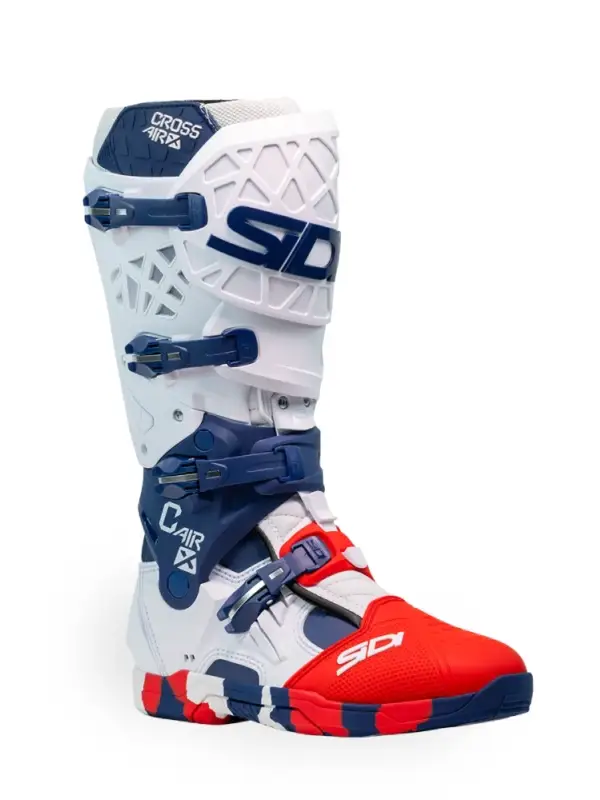 Buty enduro Sidi Crossair X biało-niebiesko-czerwone Cena promocyjna