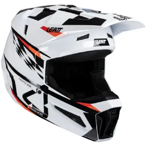 Kask dziecięcy enduro Leatt Moto 3.5 V25 z goglami biały Ograniczona ilość