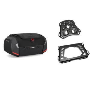 Zestaw: torba na tył Rackpack + stelaż Adventure-Rack SW-Motech Moto Guzzi V85 TT Strada (24-) [poj.: 32,0-42,0 l] Hit cenowy