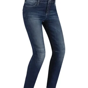 Sprawdź teraz Jeansy motocyklowe damskie PMJ Rider Lady, niebieskie