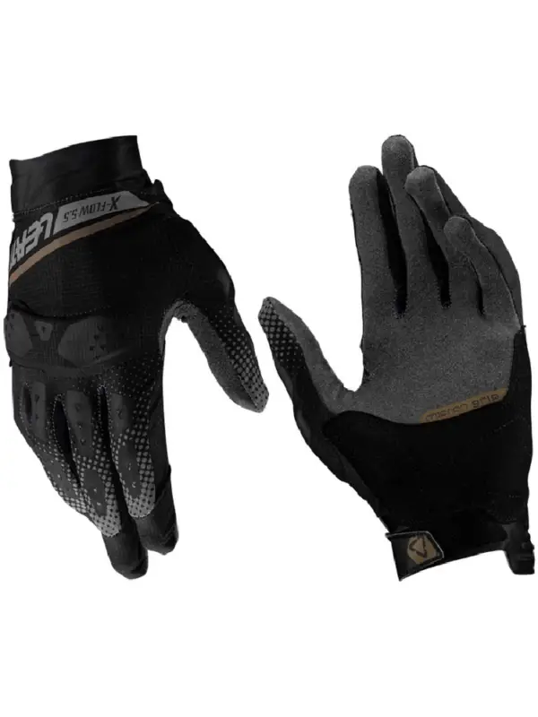 Ekspresowa dostawa Rękawice cross Leatt X-Flow Short Stealth czarno-szare