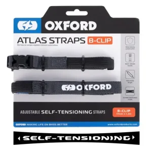 Pasy mocujące bagaż Oxford Atlas B-Clip 17 [mm] x 1.2 [M] czarne Nie przegap