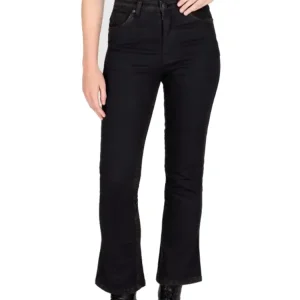 Jeansy motocyklowe damskie Knox Cartmel Kick-Flare czarne Popularny