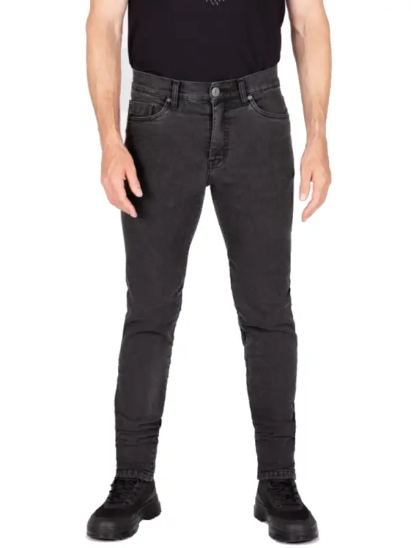 Jeansy motocyklowe Knox Colton Slim Charcoal czarne Szybka dostawa
