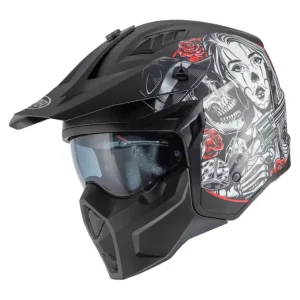 Kask szczękowy Premier Subverter DB 9 BM czarno-biało-czerwony Niska cena