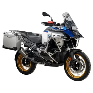 Zniżka Zestaw: kufry boczne z anodowanego aluminium srebrne "And-S" Zega Pro + stelaże Touratech BMW R 1300 GS Adventure (24-) [poj.: 31+31l]