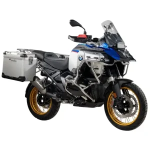 Zestaw: kufry boczne srebrne "And-S" Zega Pro + stelaże czarne Touratech BMW R 1300 GS Adventure (24-) [poj.: 45+45l] Obniżka ceny