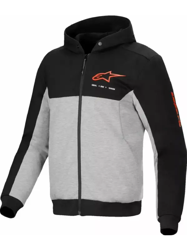 Najlepsza cena Bluza motocyklowa Alpinestars Chrome V2 czarno-szaro-czerwona