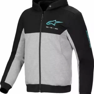 Bluza motocyklowa Alpinestars Chrome V2 czarno-szaro-niebieska Super okazja