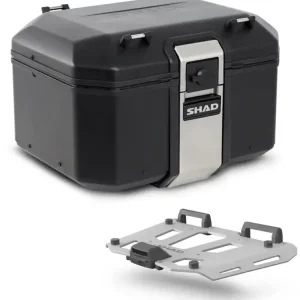 Kufer centralny aluminiowy Shad Terra TR48 czarny [pojemność: 48 l] + aluminiowa płyta montażowa, czarna Zamów teraz