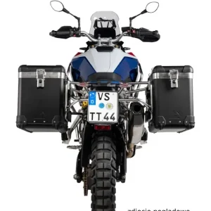 Zestaw: kufry boczne czarne "And-Black" Zega Pro + stelaże czarne Touratech BMW F 900 GS (24-) [poj.: 38+45l] Darmowy zwrot