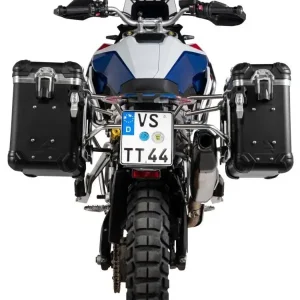 Bestseller Zestaw: kufry boczne czarne "And-Black" Zega Evo + stelaże srebrne Touratech BMW F 900 GS (24-) [poj.: 31+38l]
