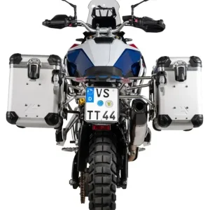 Zestaw: kufry boczne srebrne "And-S" Zega Evo + stelaże srebrne Touratech BMW F 900 GS (24-) [poj.: 38+45l] Okazja